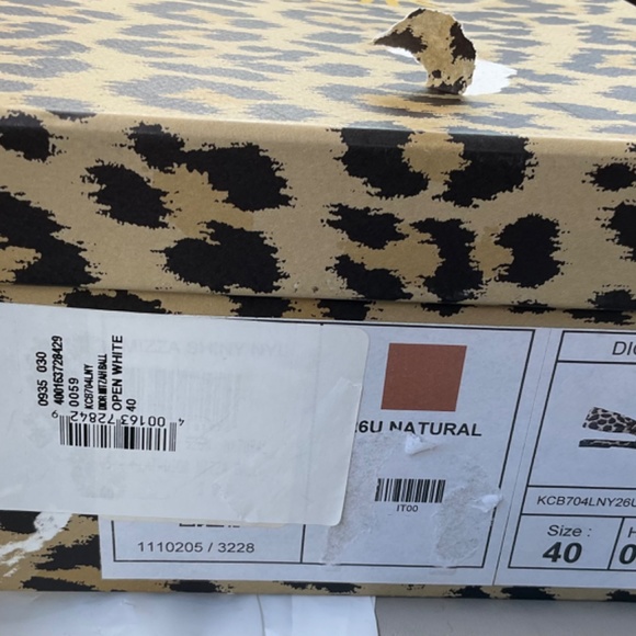 DIOR MIZZA SLINGBACK FLAT. SIZE 10 US/40 EU. BROWN MULTI. - Picture 9 of 9